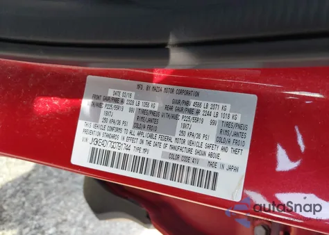 2016 Mazda Cx-5 Grand Touring from USA, damaged, VIN JM3KE4DY7G0791744